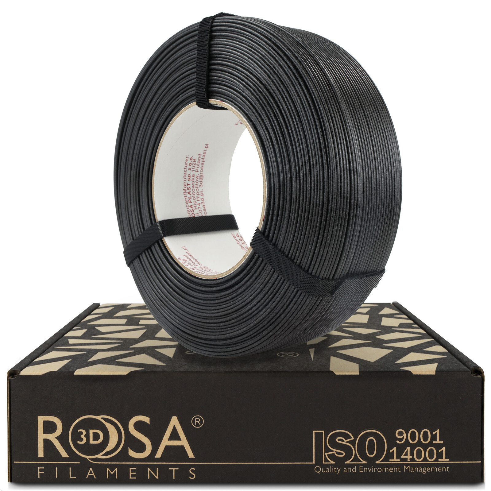 Filament Rosa3D ReFill Pet-g Structure Black 1,75 mm 1 kg Černý