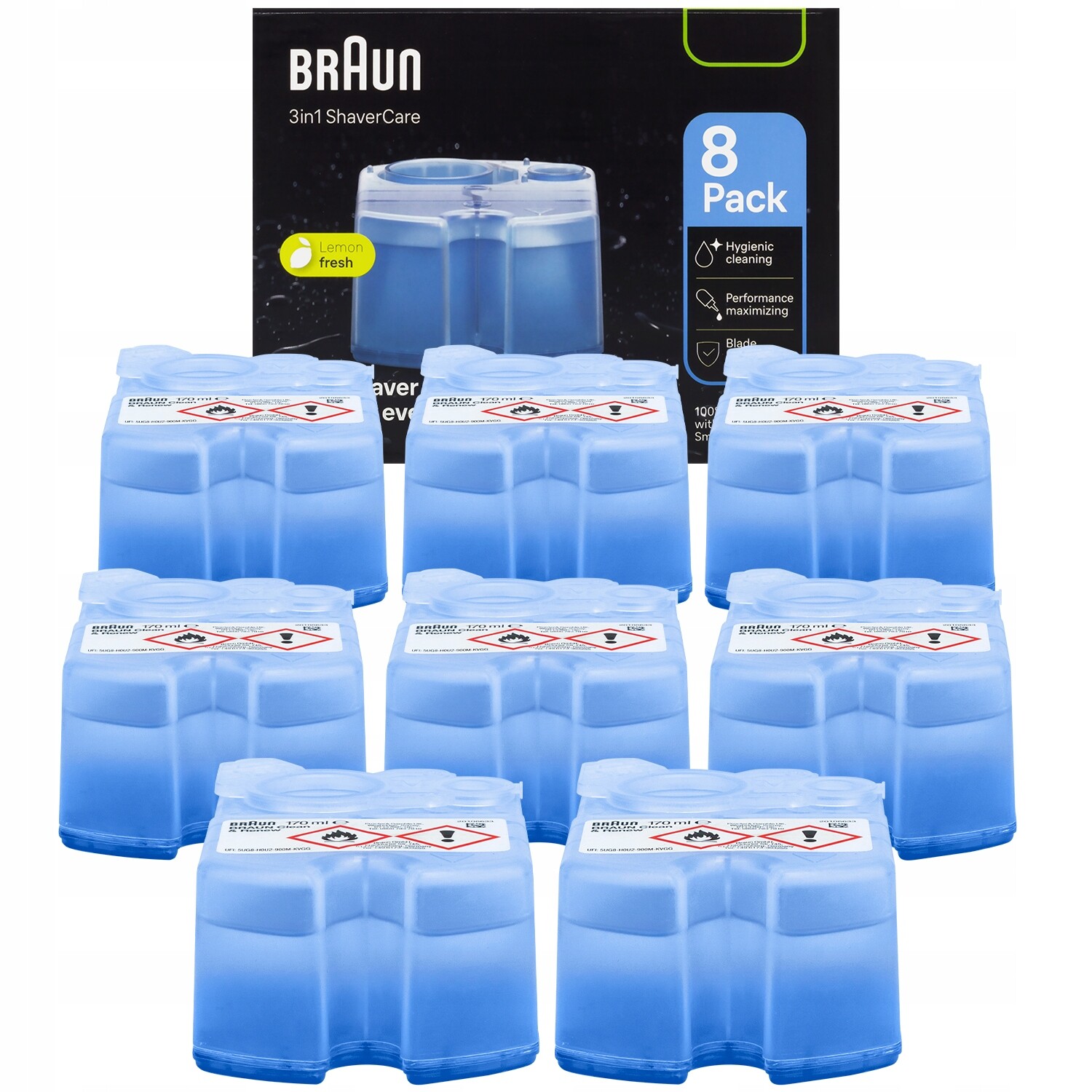 Vložka Do Holicích Strojků Braun Ccr 8 Ks Clean&renew Pro Vyměnitelné Čištění