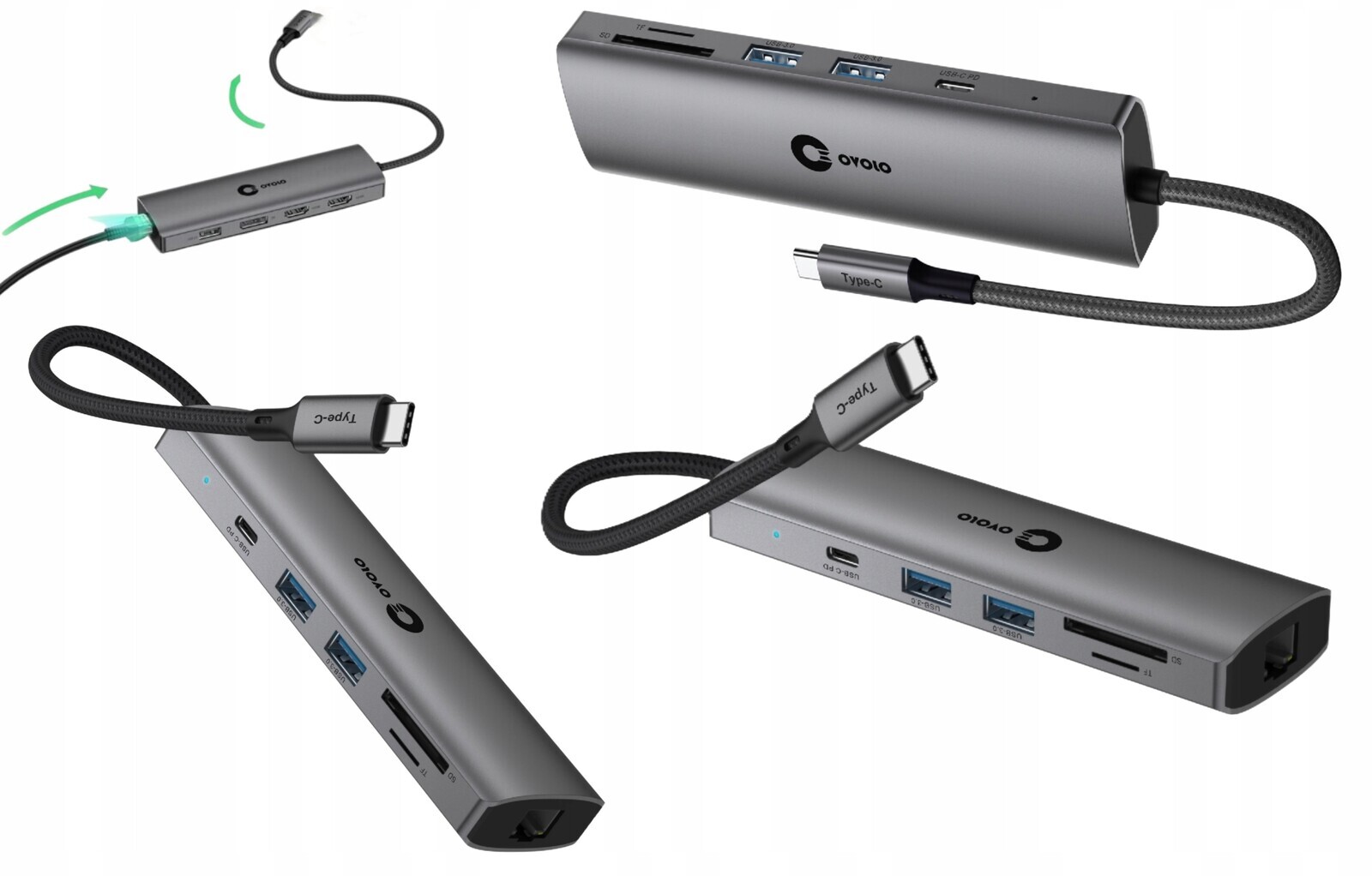 Lg Hub Usb-c 2xHDMI 4K DisplayPort Lan Ethernet pro notebook Dual Monitor
