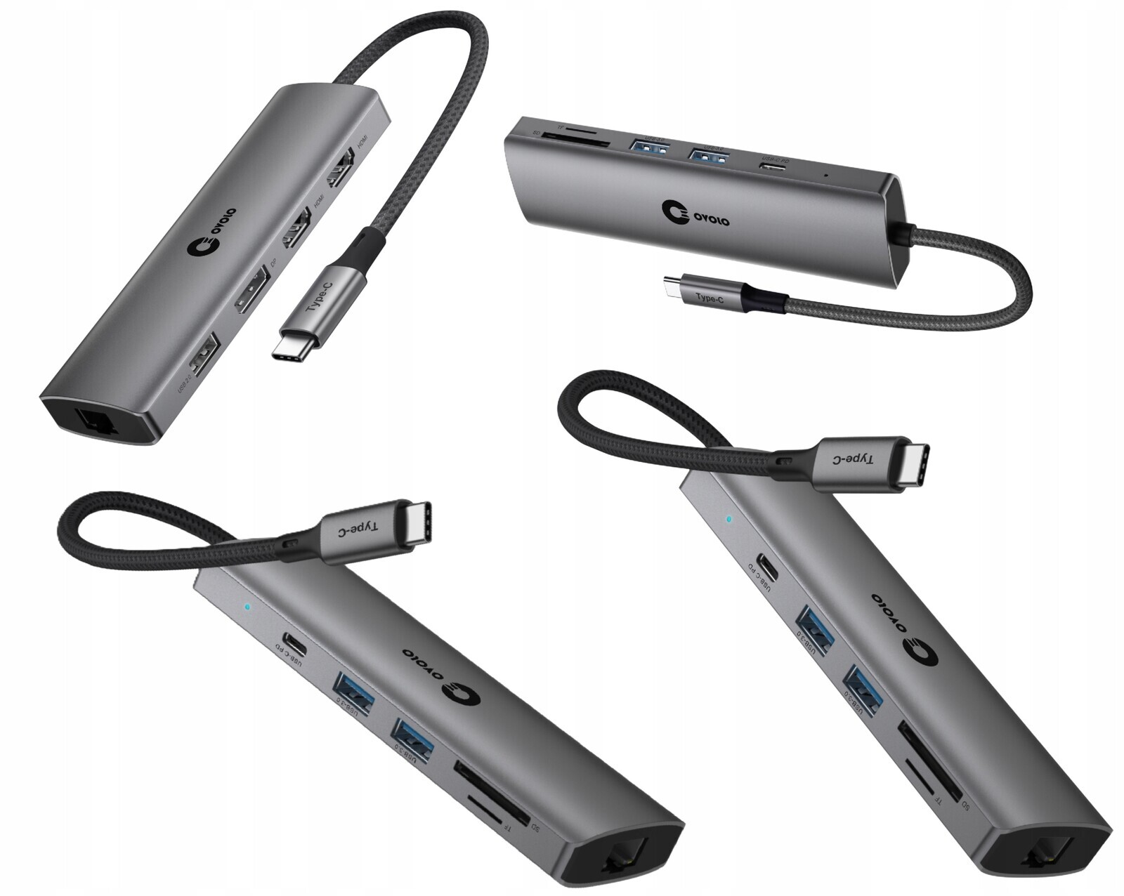 Hub Dual Monitor Usb-c 2xHDMI 4K DisplayPort Lan pro notebook Samsung