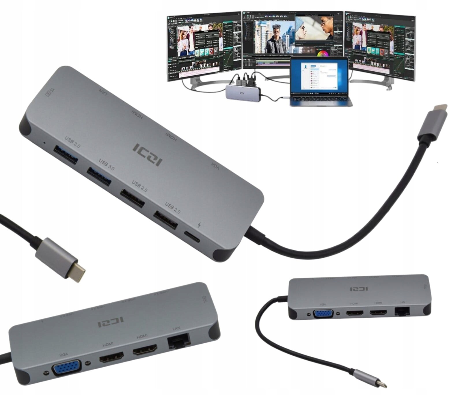 Acer Usb-c Dokovací Základna Pro Notebook, Nabíjecí Stanice, Která Se Nabíjí