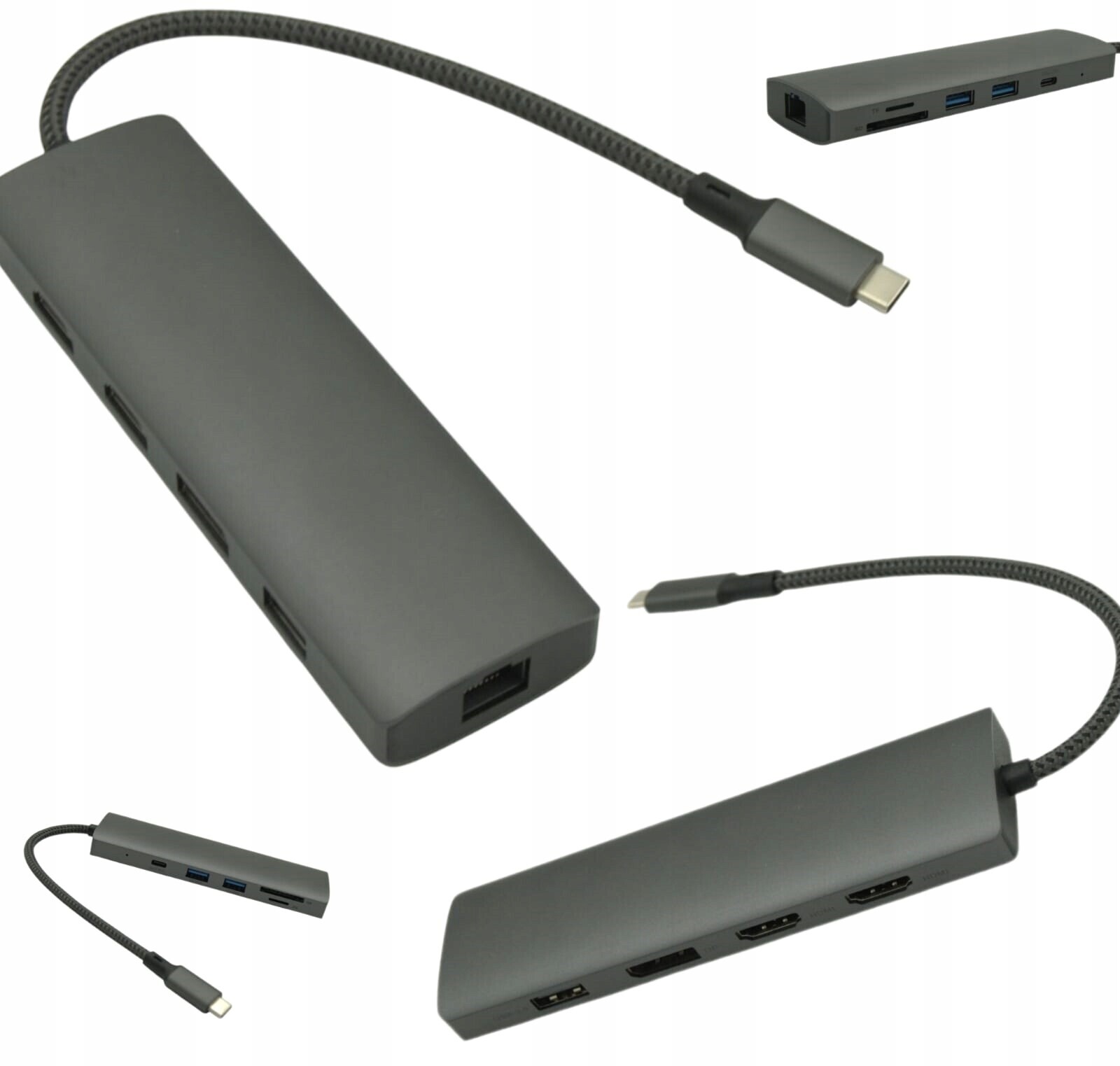 Hub pro notebooky Msi Usb-c s Pd nabíjením Čtečka Sd MicroSD Multiport
