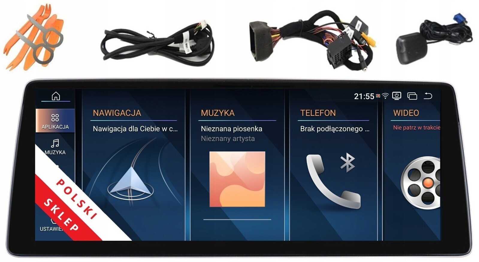 Navigace Monitor Android Bmw 1er F20 F21 2er F22 F23 4/64 Gb Carplay Lte