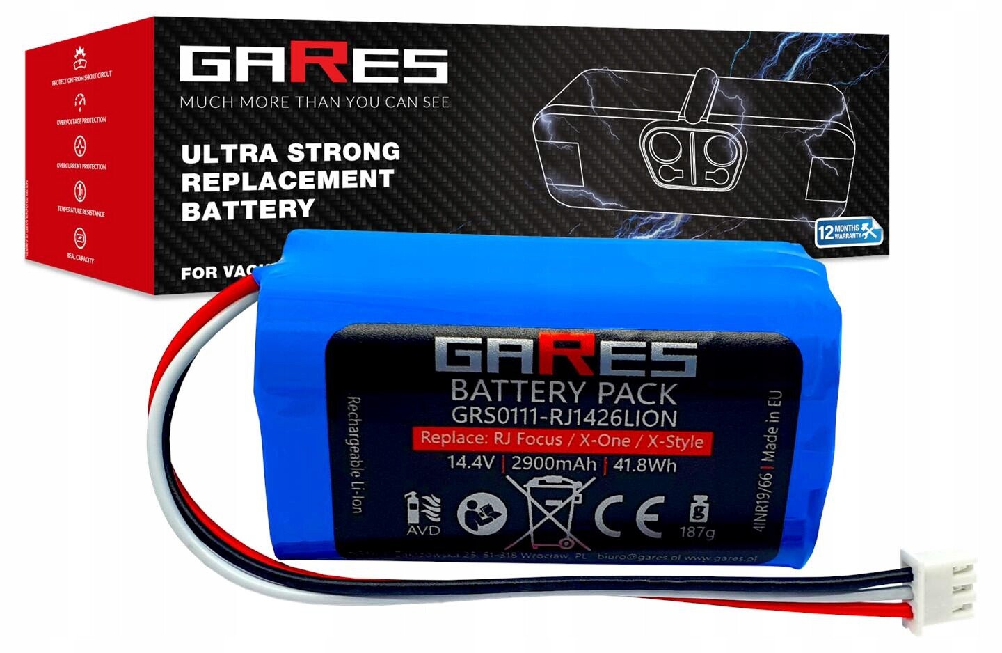 Akumulátor Gares pro Trifo M6 M6+ 14,4 V 2,9 Ah