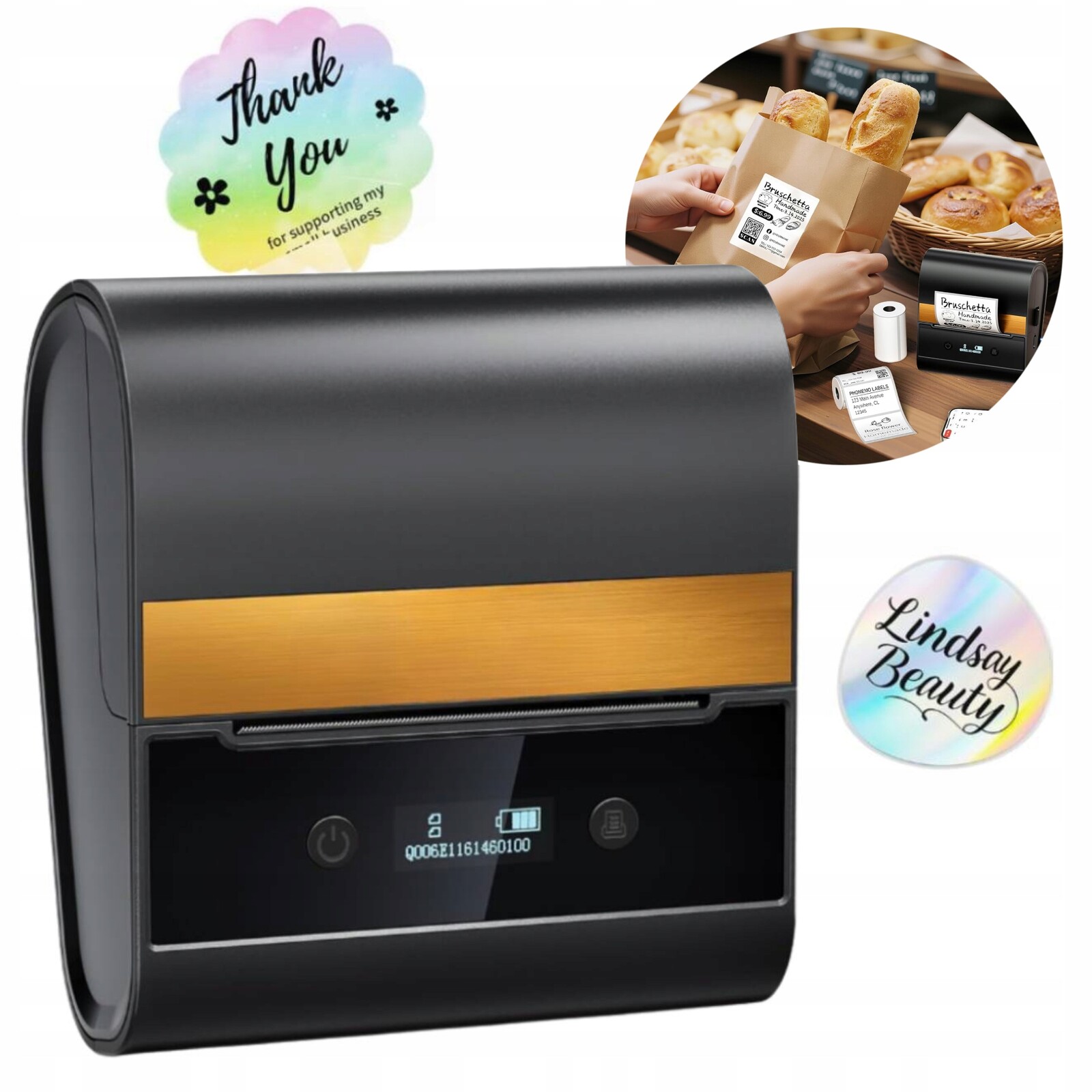 Phomemo M260 mini termální tiskárna samolepících štítků Bluetooth Usb