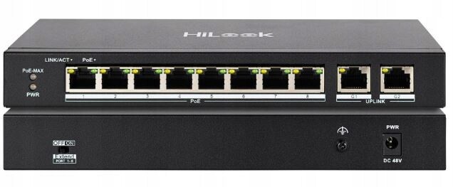 Switch pro Ip kamery SW-10-POE 60W 8xPoE 2x Uplink Silný