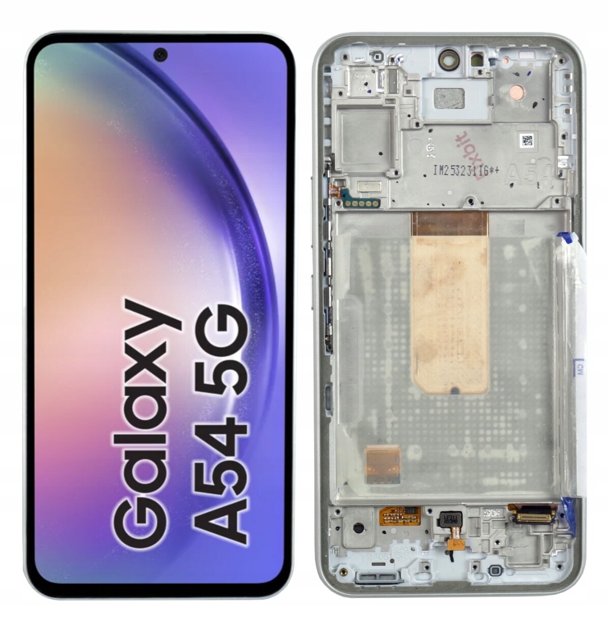 Originální displej pro Samsung Galaxy A54 SM-A546 Rámeček stříbrný