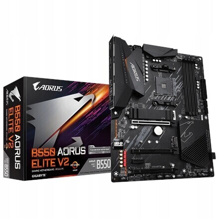 Gigabyte B550 Aorus Elite V2 Procesorová zásuvka Socket AM4 Typ čipové sady