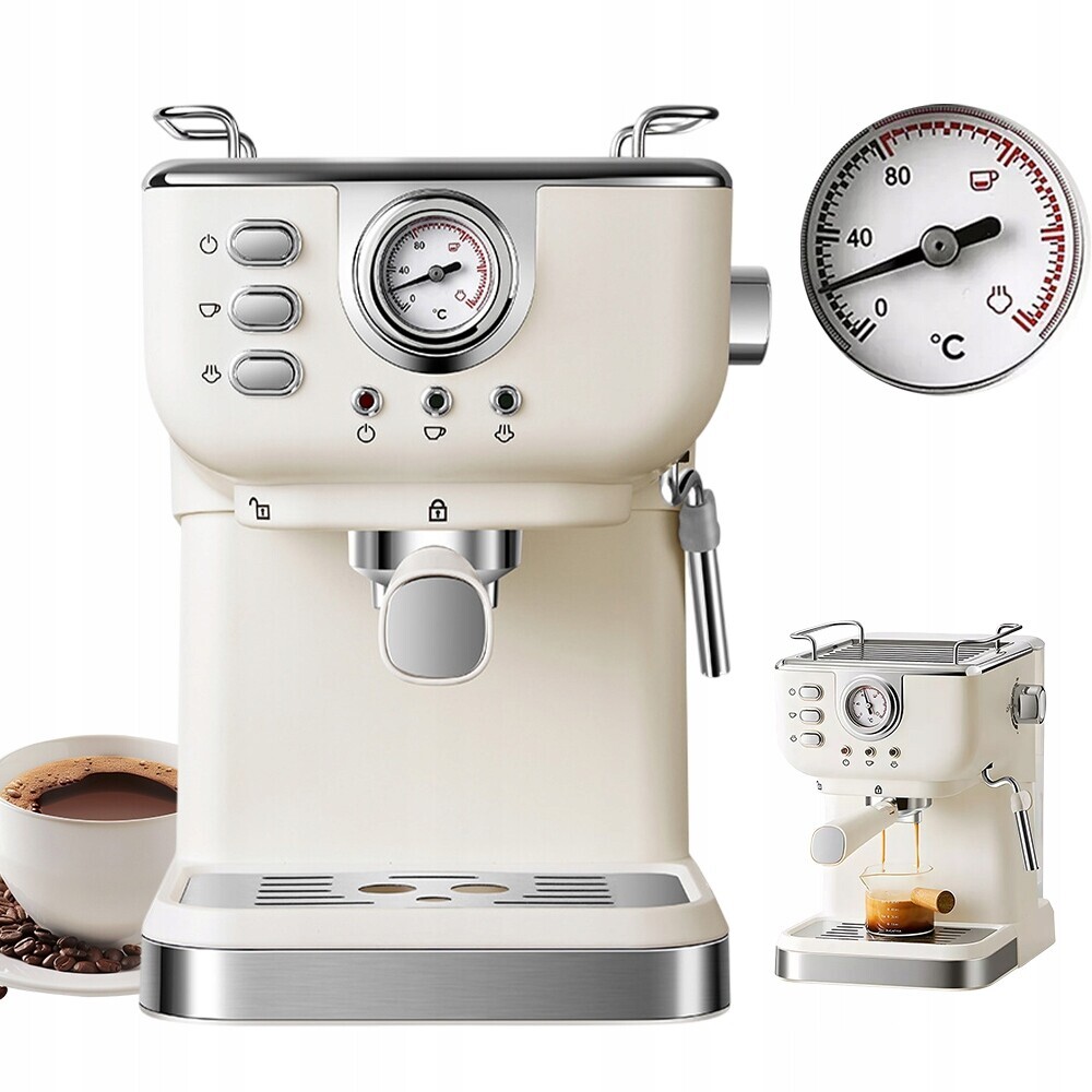 Italský Poloautomatický Kávovar, Profesionální Stroj 1.5 L