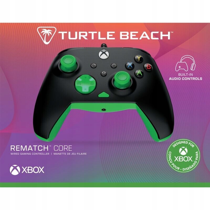 Turtle Beach Rematch Core, drátový herní ovladač pro Xsx, Xone, Pc Black/Gr