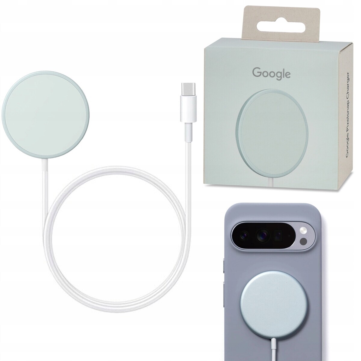 Originální bezdrátová indukční nabíječka Google Pixelsnap 25W Qi2