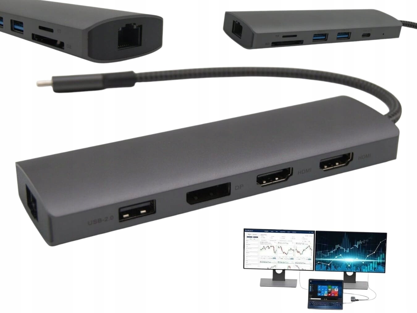 Lg Dokovací stanice Usb-c pro 2 monitory Pd 4K Hdmi Rozšíření obrazovky