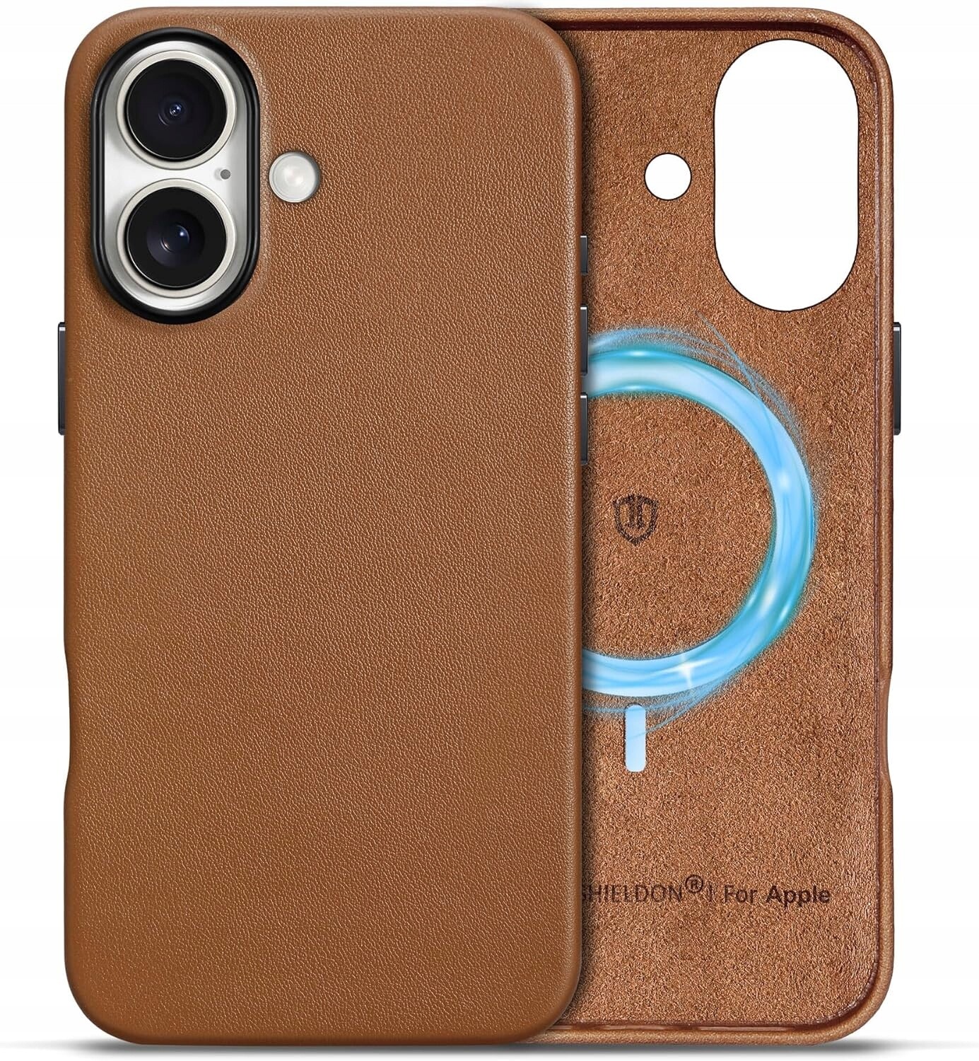 Shieldon přírodní pouzdro pro iPhone 16 Magsafe slim světle hnědá Premium