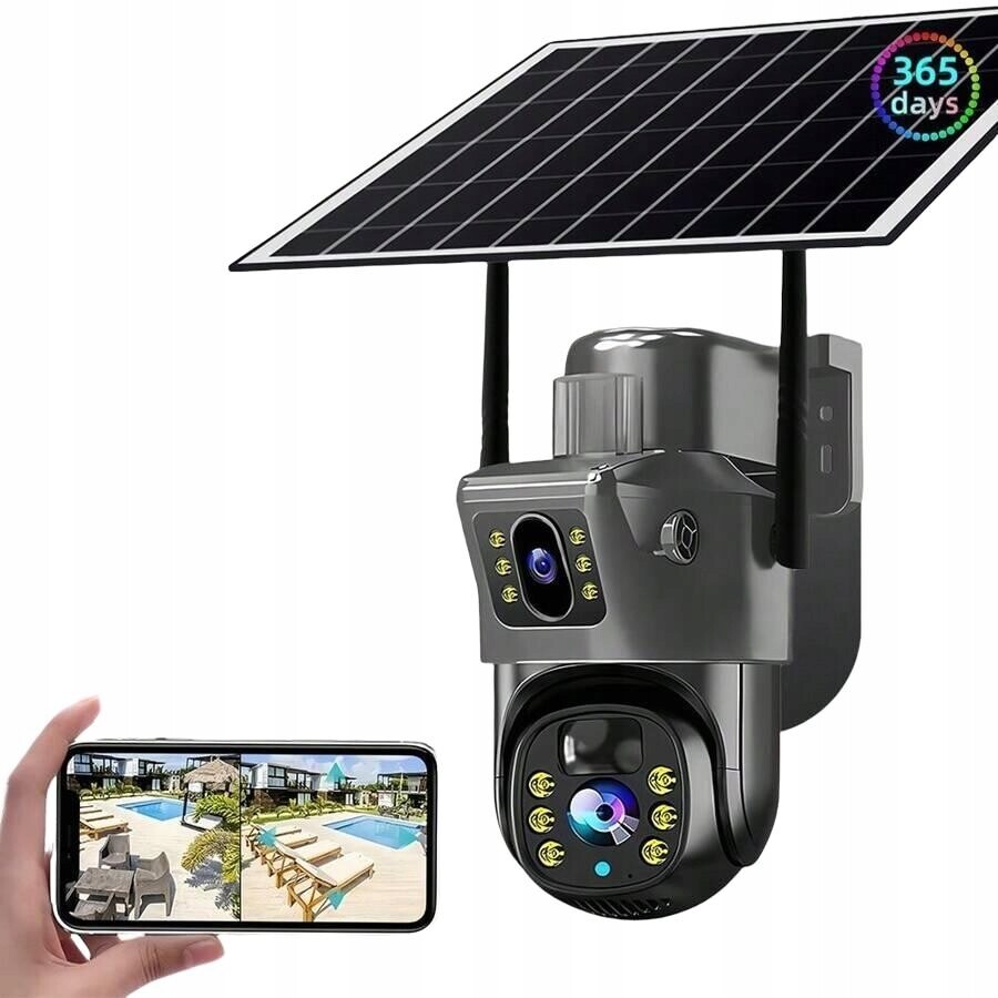 Shein Solární Wi-fi Kamera, Černá, Usb Kabel Součástí Balení