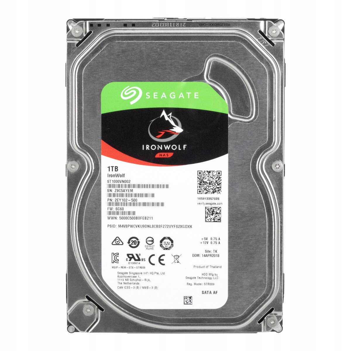 Seagate IronWolf 1TB 5.9K 64MB Sata III 3.5'' ST1000VN002