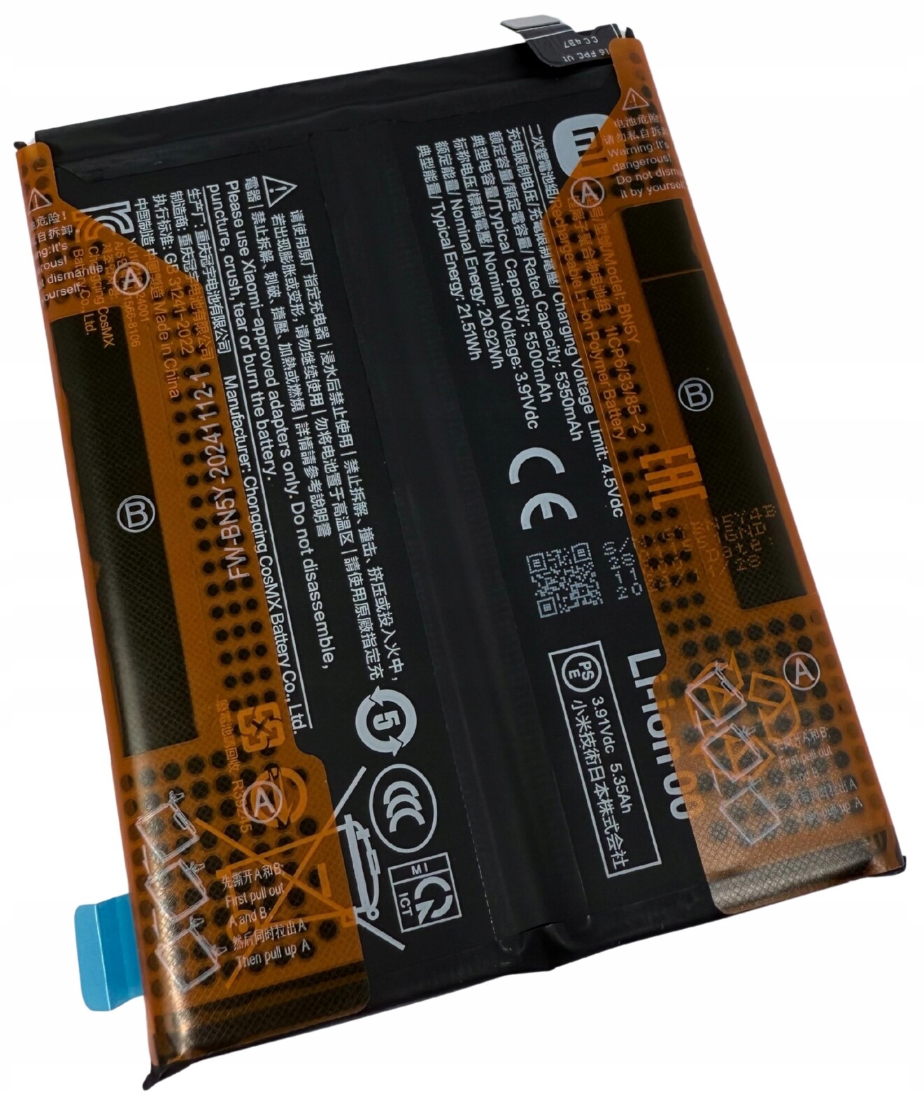 Org Nová originální baterie BN5Y akumulátor pro Xiaomi Redmi Note 14 Pro 4G