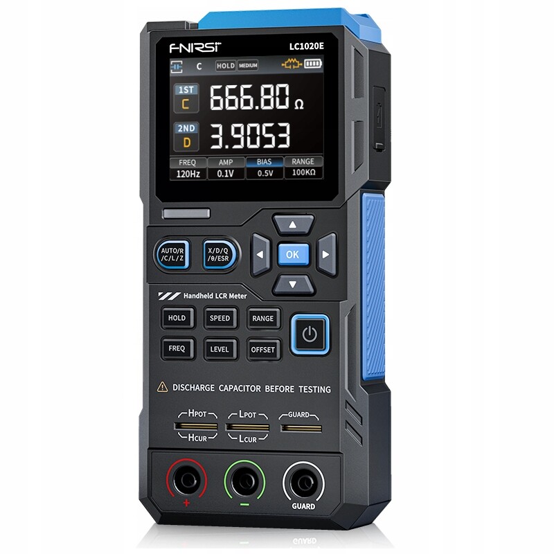 Fnirsi LC1020E tester elektronických prvků digitální můstek Lcr