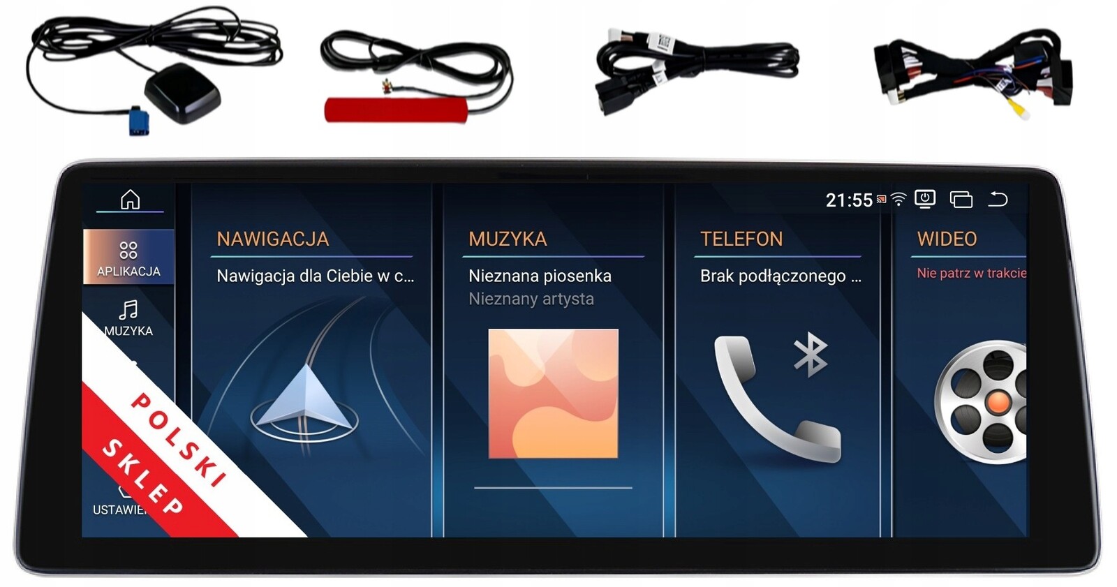 Radio Navigace Monitor Android Bmw 5er F10 F11 4/64 Gb Carplay Dsp Lte 668