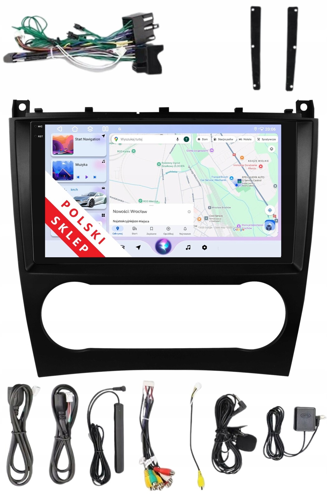 Rádio 2DIN Navigace Android Mercedes G W463 Cls W209 6 Gb Dsp Carplay Lte