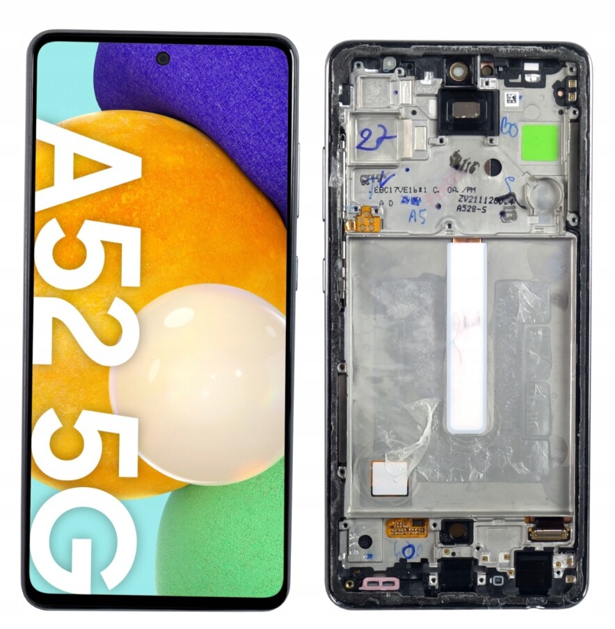Originální displej pro Samsung Galaxy A52s SM-A528 Rámeček Černý