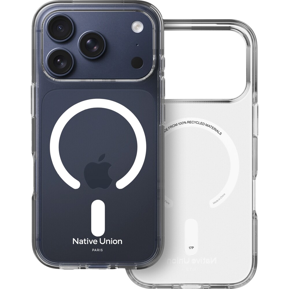 Pouzdro Native Union ReClear pro iPhone 17 Pro s MagSafe, průhledná zadní kryt