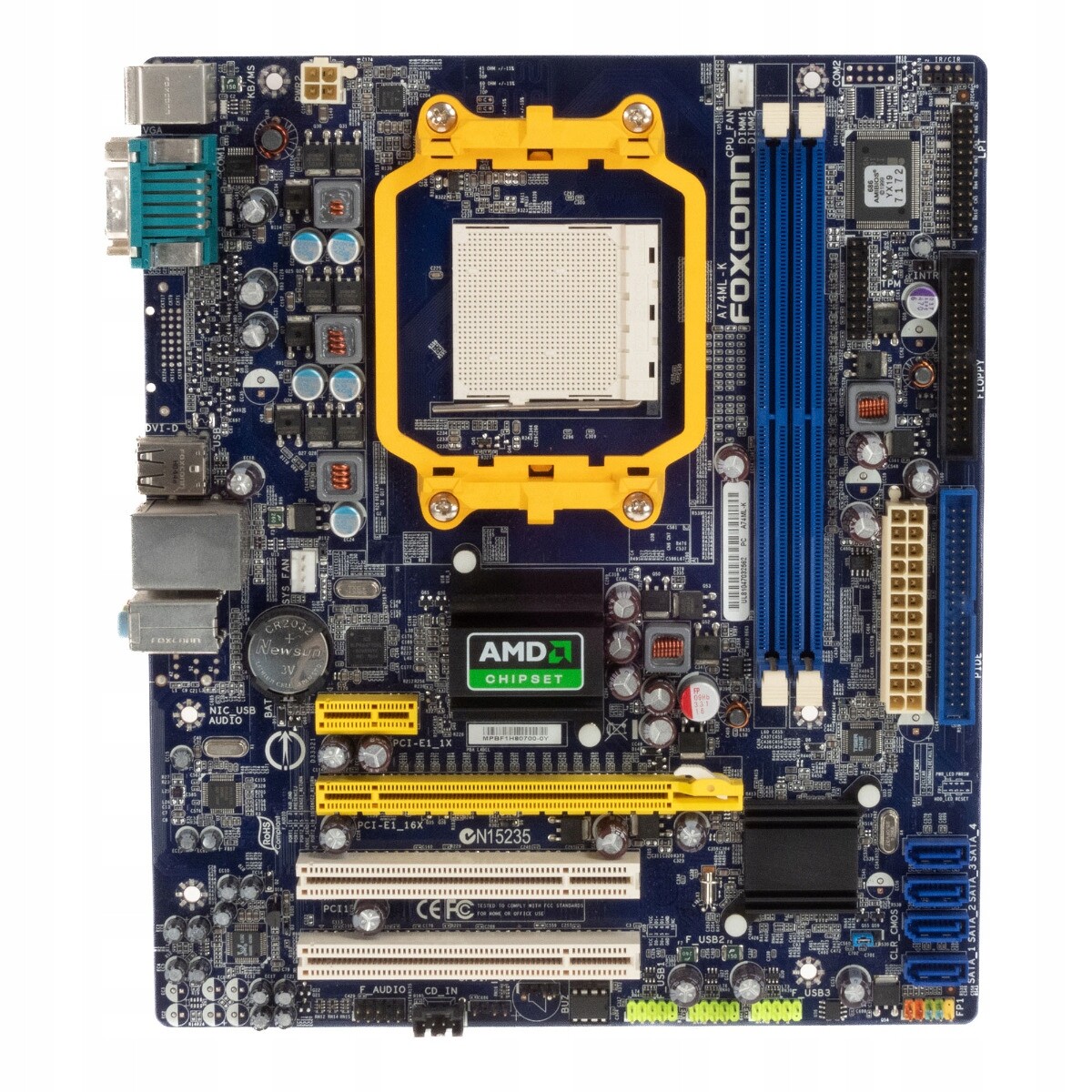 Foxconn A74ML-K Socket AM2 DDR2 PCIe Pci microATX