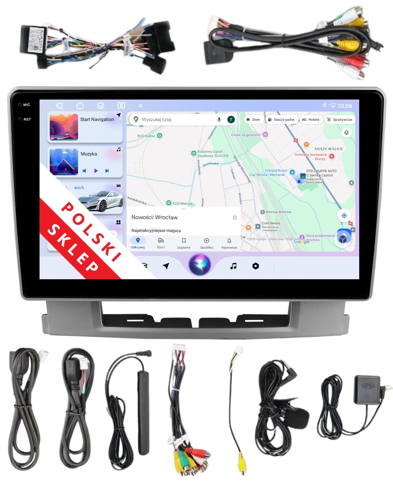Navigace Rádio 2DIN Android Opel Astra J 4/64 Gb Dsp Carplay Lte