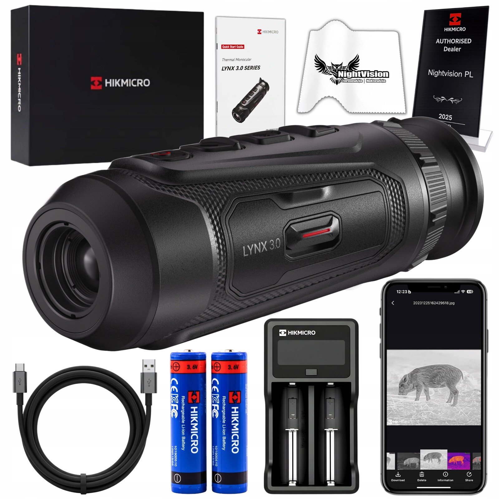 Termovizní kamera Termovizor Monokular Hikmicro Lynx LH15 3.0 V3