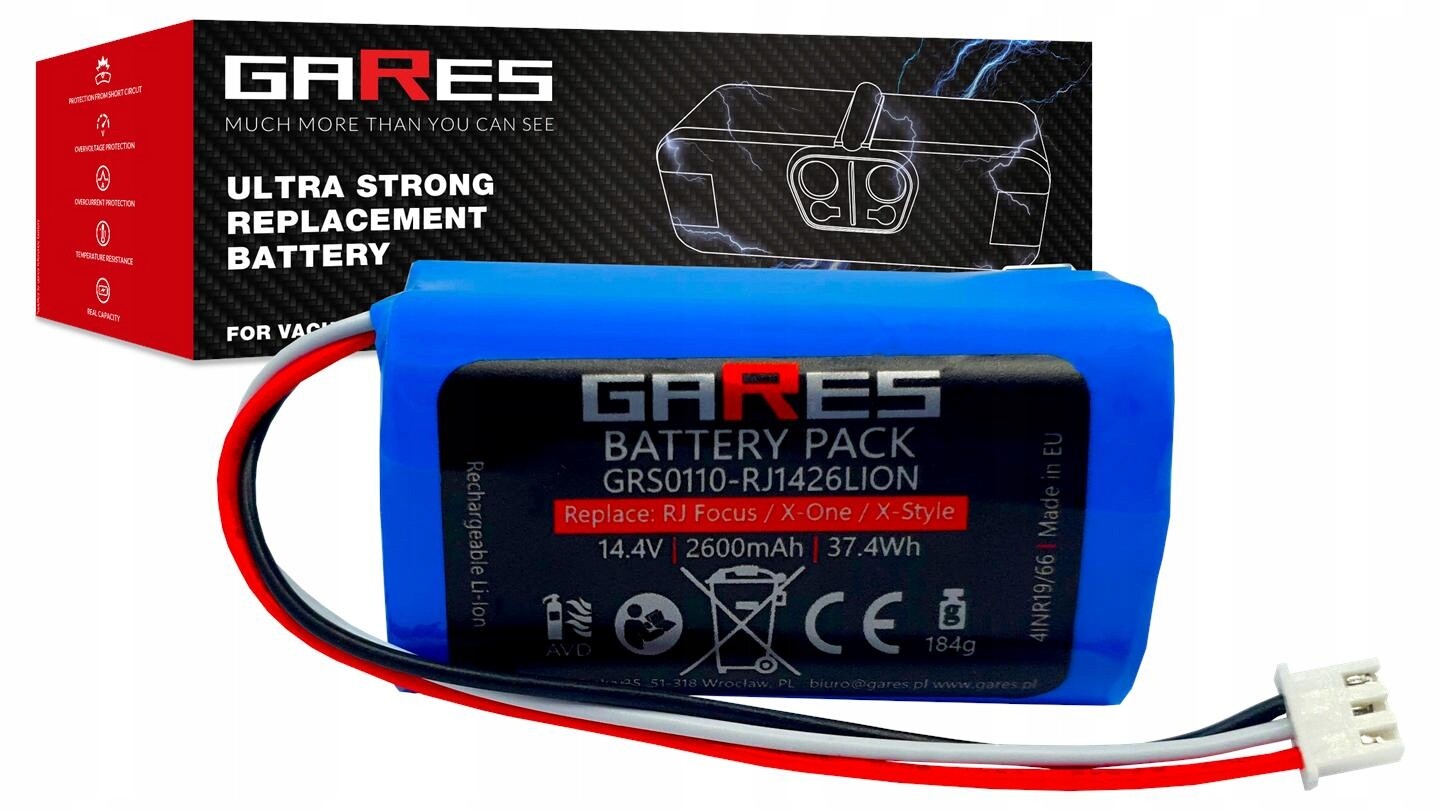 Akumulátor Gares pro Proscenic Neo 820S 820P 830P 14,4V 2,6Ah