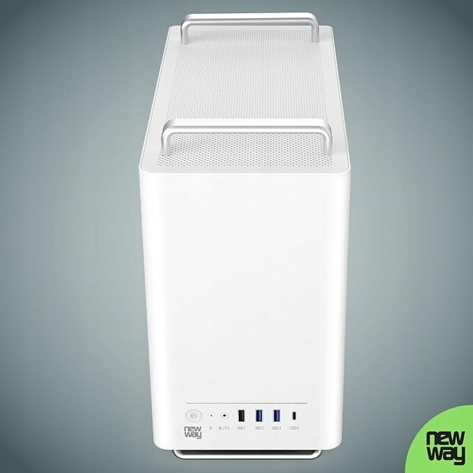 Přenosné počítačová skříň stolního počítače, bílá barva