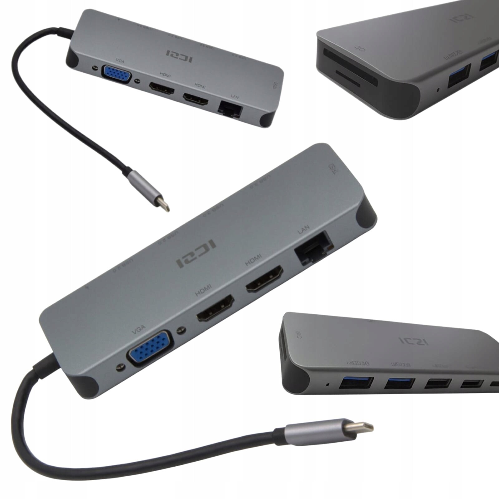 Apple Macbook Usb-c Hdmi Pd Hub Duální Monitor Dokovací Stanice Pro Notebook