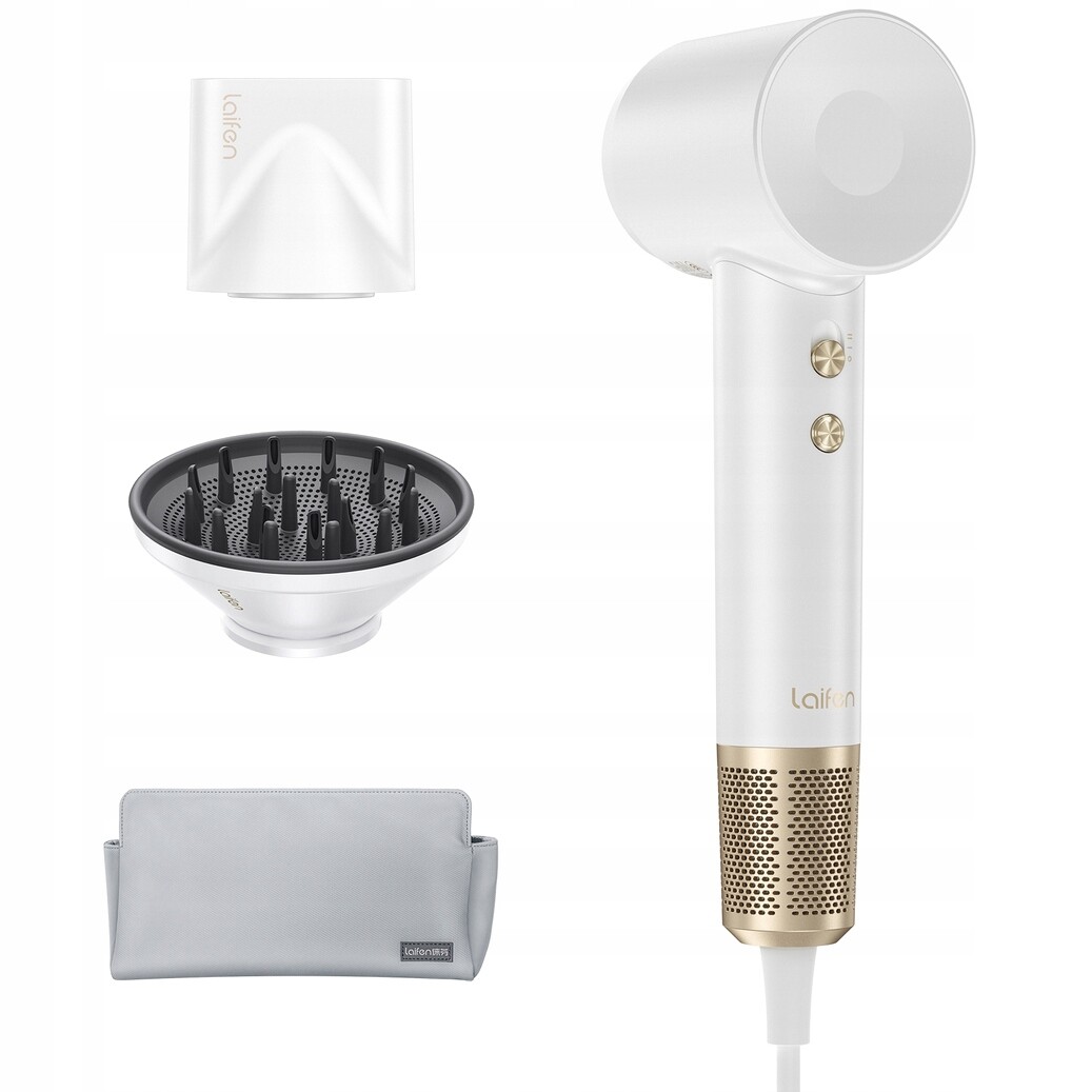 Vysoušeč vlasů Laifen Swift Premium s ionizací Tichý Bílo Zlatý