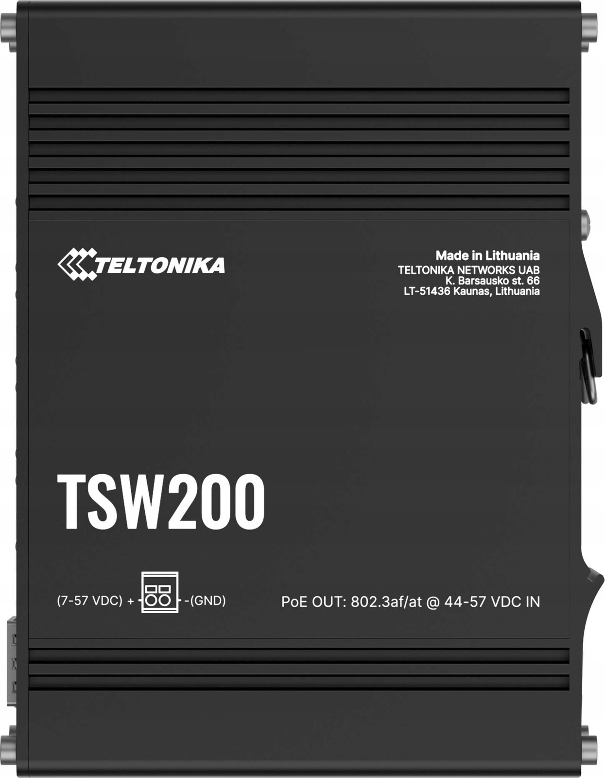 Průmyslový switch Teltonika TSW200 8xGE 2xSFP PoE (TSW2000000B0) Din