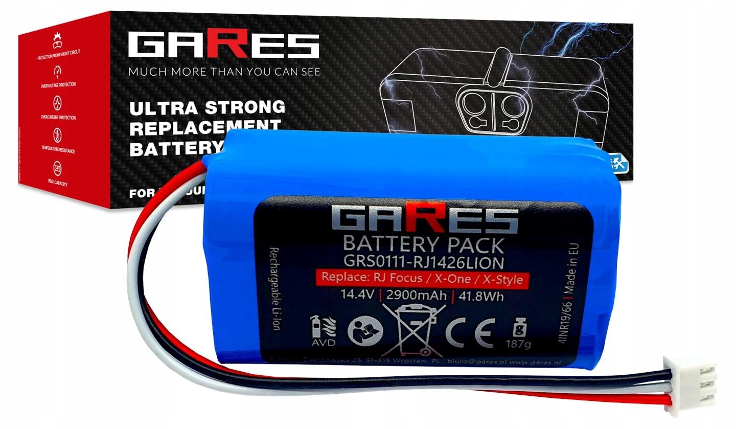 Akumulátor Gares pro Proscenic Neo 820S 820P 830P 14,4V 2,9Ah