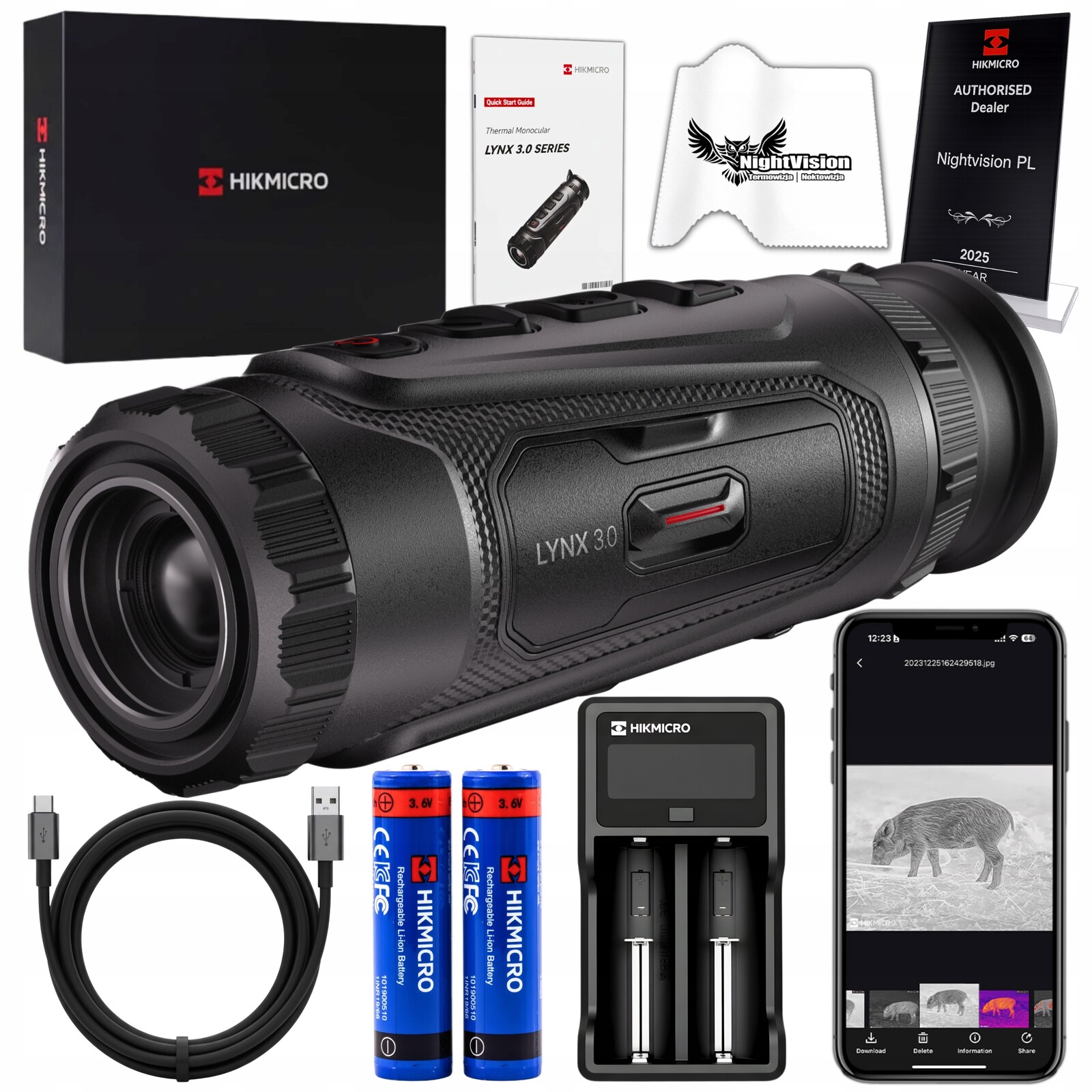 Termovizní kamera Termovizor Monokular Hikmicro Lynx LH19 3.0 V3