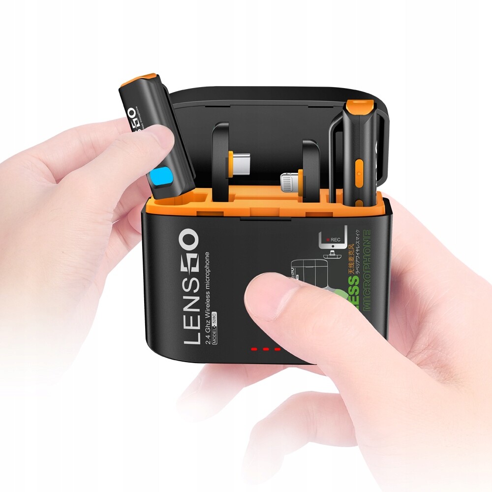 2x Bezdrátový mikrofon Usb-c a Lightning