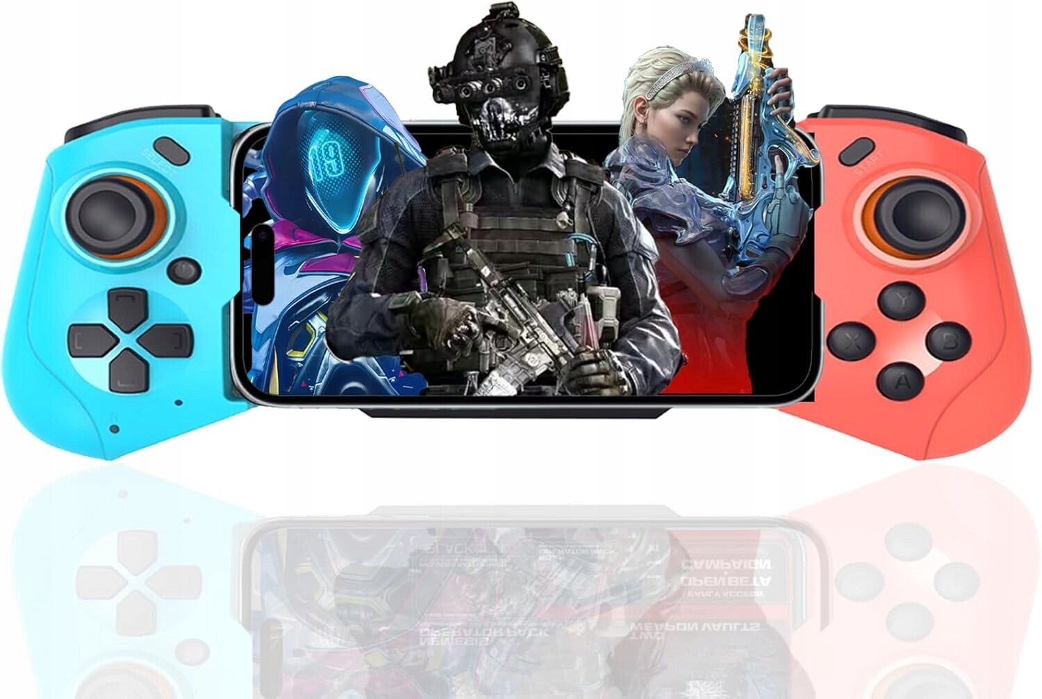 Bezdrátový Ovladač Pro Telefon Ios Android Modrý, Červený