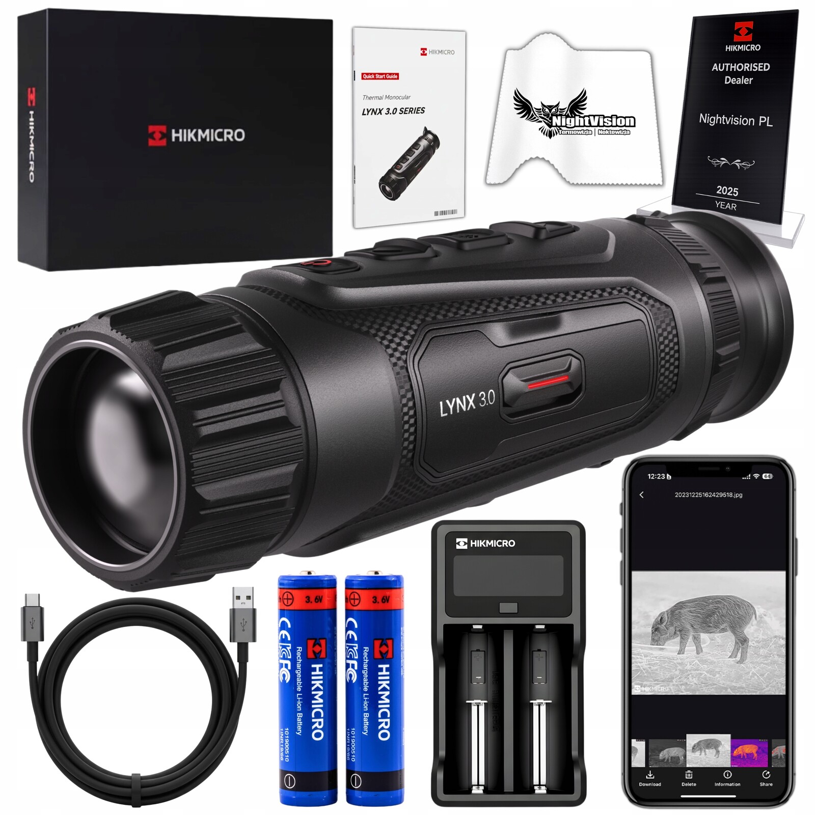 Termovizní kamera Termovizor Monokular Hikmicro Lynx LH35 3.0 V3