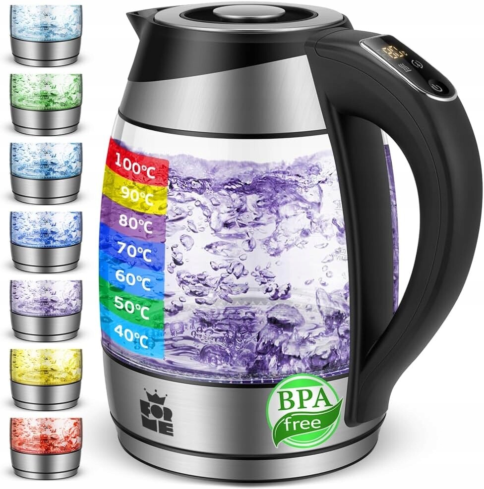 Elektrická konvice 1.8 l s Led podsvícením, dotykový displej ForMe