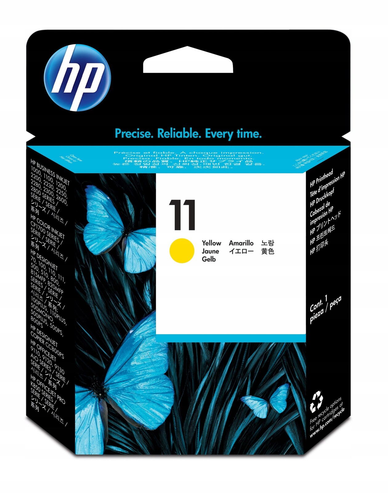 Hp 11 C4813A žlutá hlavice 22 originál