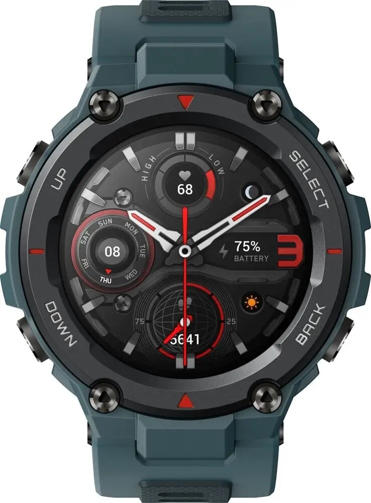 Chytré Hodinky Amazfit T-Rex Pro s Gps, ocelově modrou barvou