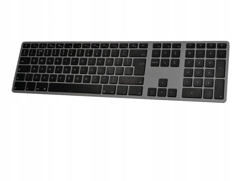 Matias Hliníková klávesnice Mac bluetooth podsvícená šedá