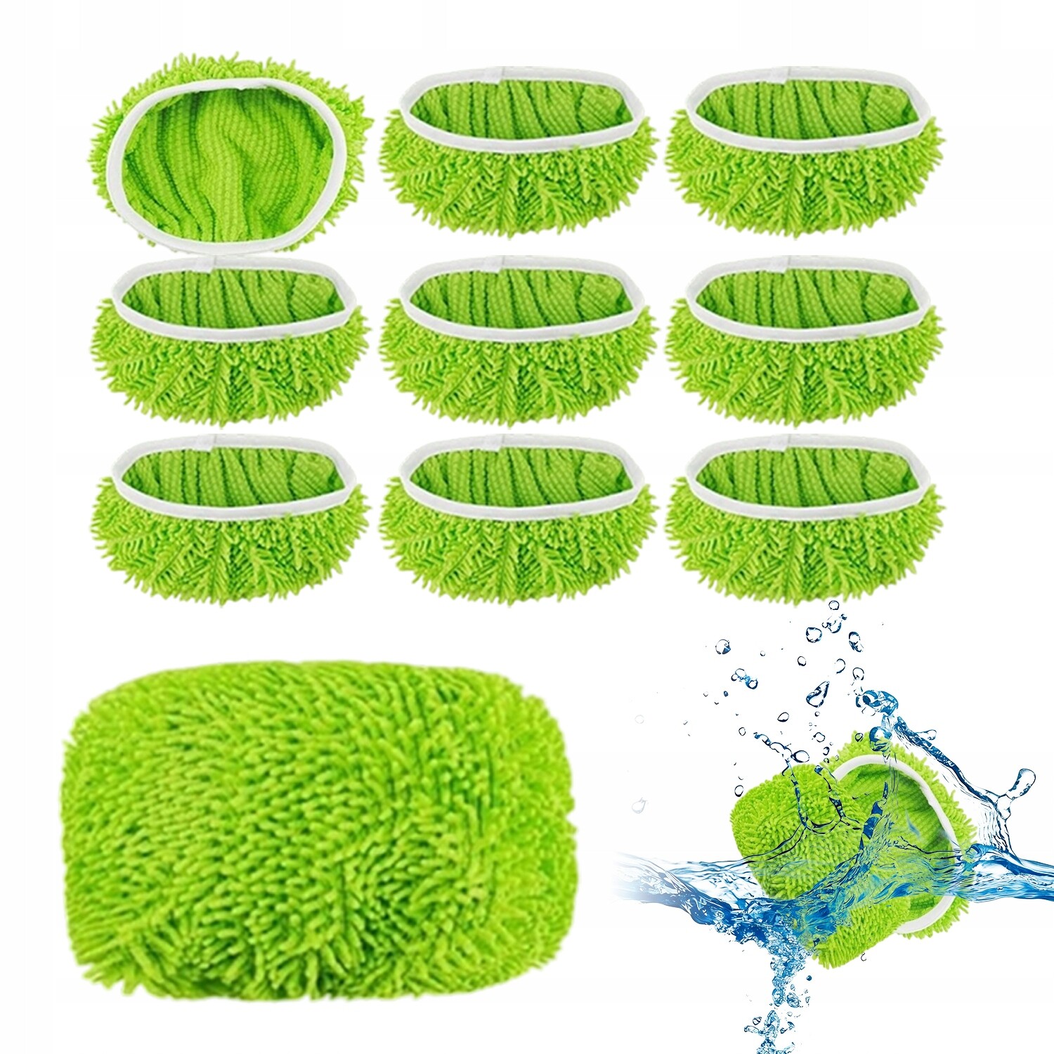 10 Ks Vyměnitelných Utěrek Pro Plochý Mop Čištění Domácnosti