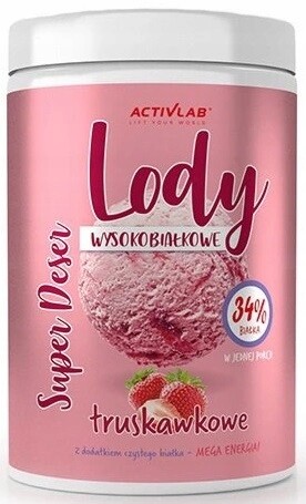 Vysokoproteinová zmrzlina Activlab dezert jahodová 400 g