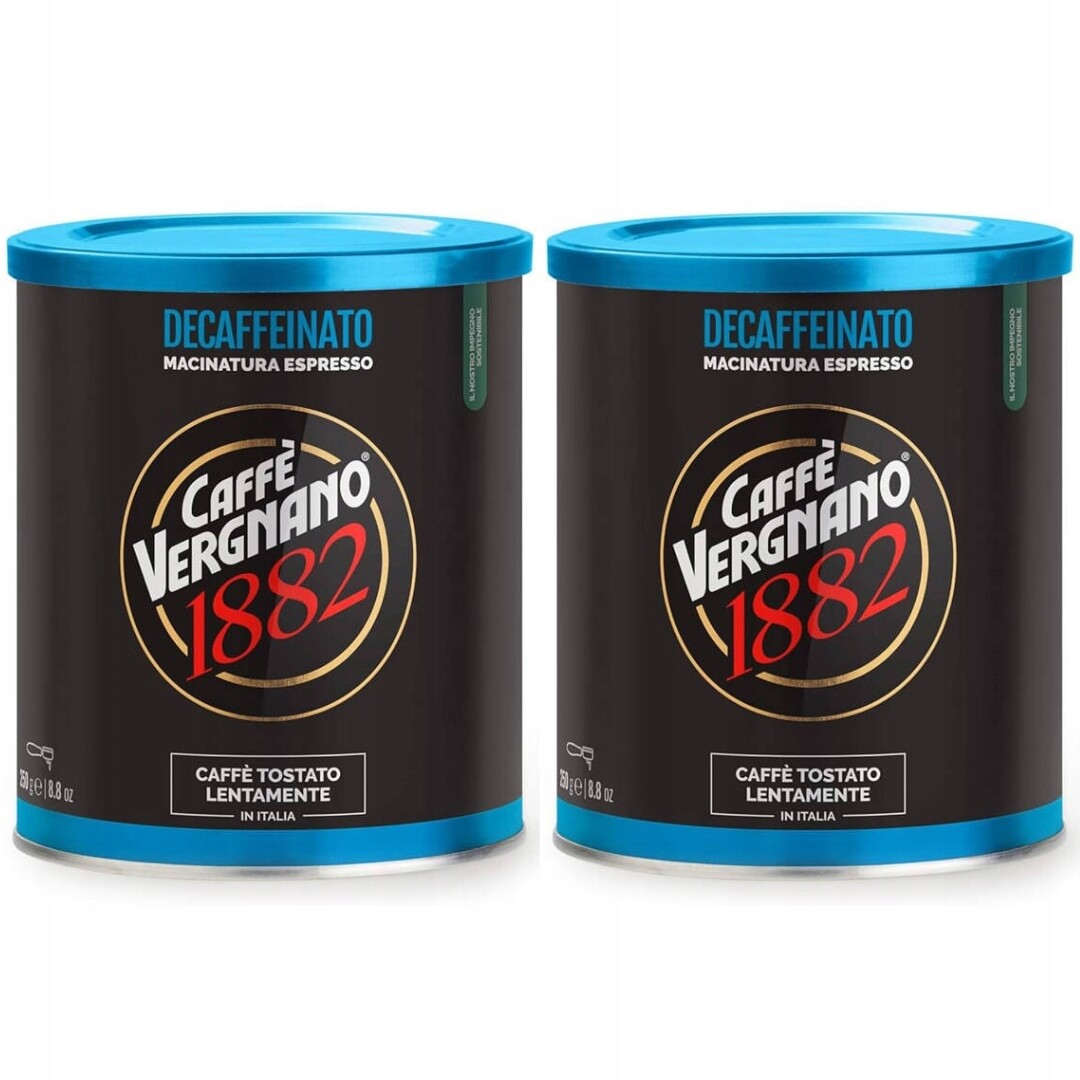 Mletá káva Espresso Decaffeinato 250 g Caffe Vergnano bez kofeinu
