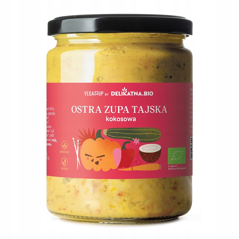 Thajská polévka Bio ostrá 600 ml Set: 3 ks