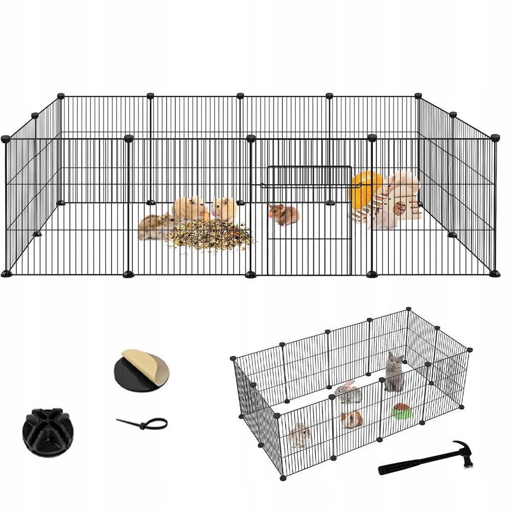 Oplocení Pro Zvířata Ohrada, Výběh 12 Panelů 142*72*36 CM