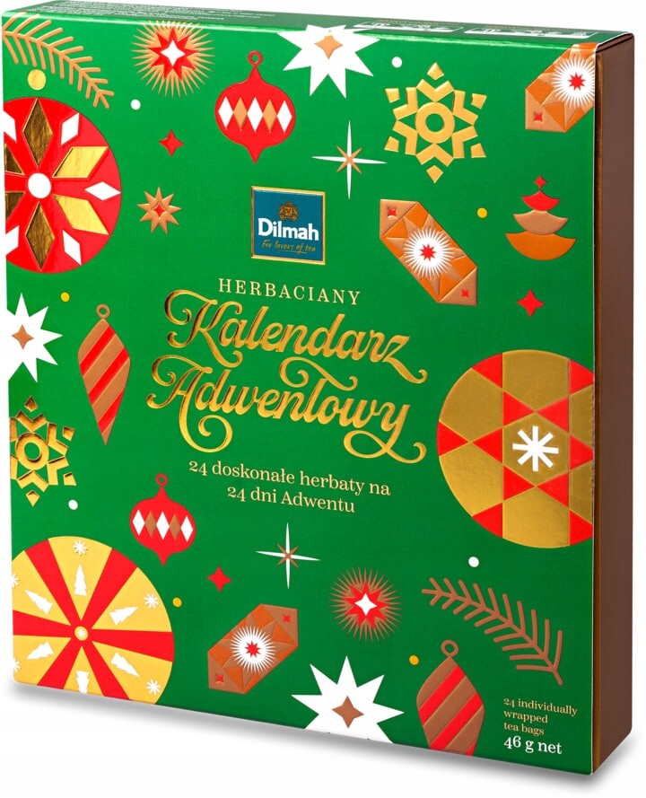 Dilmah Adventní kalendář s čajem, 20 x 2 g 4 x 1,5 g, 24 dílků