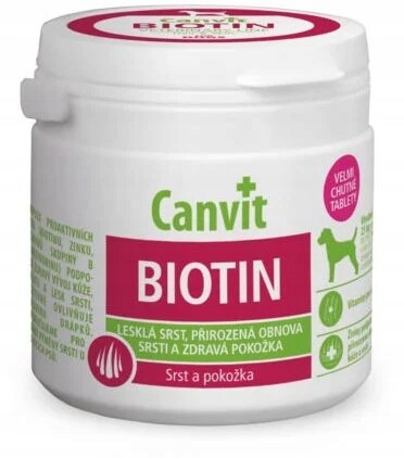 Canvit Dog Biotin doplněk stravy na kůži a srst 230 g