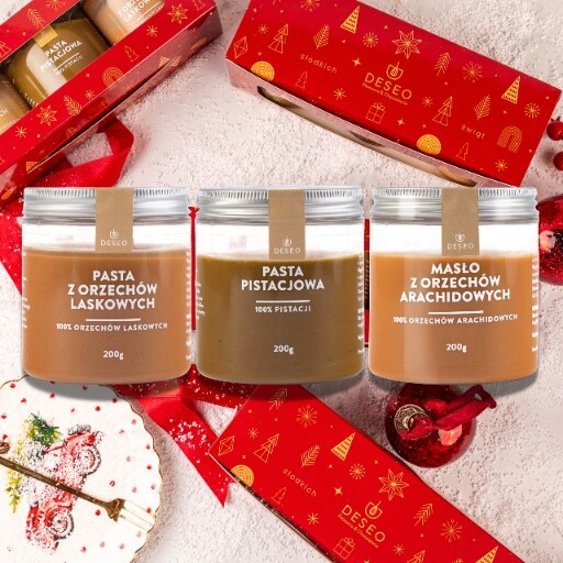 Vánoční sada Ořechové pasty Mix Deseo Dárky na Vánoce